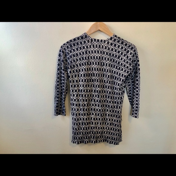 Loft Ikat Print Light Summer Sweater w Tassels NWT - Picture 3 of 5